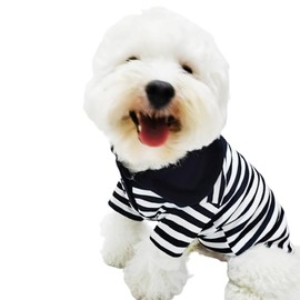 Cute Dog Clothes Striped Dog Polo Shirts Cute Sweater Puppy Clothes Gentle Sweater Pet Clothes for Small Medium Large Dogs Cats