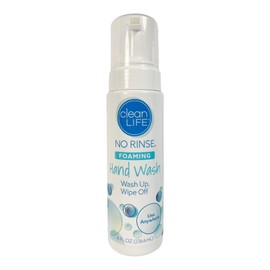 No-Rinse Foaming Hand Wash, 8 fl oz: Waterless, Rinse Free Foam Cleanser Leaves Hands Clean and Moisturized - Cleansing Foam Providing Easy Wipe Off for Elderly, Adults, Camping