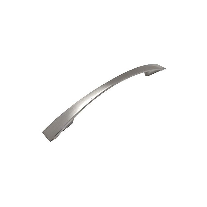 Cosmas 10 Pack 3200-128SN Satin Nickel Modern Cabinet Hardware Arch