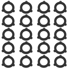 VGOL 50PCS Garden Hose Washers Rubber Gaskets Seals Replacement Tap Sealing Rings for All Standard 1/2 Inch Garden Hose Fittings Black