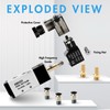 EBEIZZI Pneumatic Solenoid Valve Air Solenoid Valve DC12V/DC24V/AC110V Series Single
