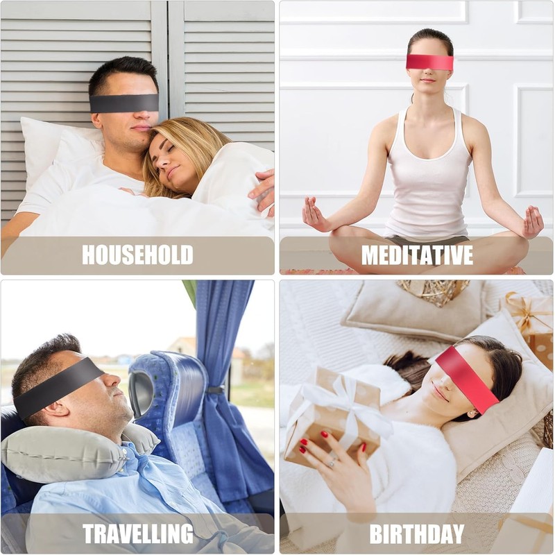 1Pcs Satin Silk Eye Covers,Soft Comfortable Silk Sleeping Cover Blindfold