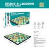 POFET Snakes and Ladders Magnetic Folding Board Game Set, Family