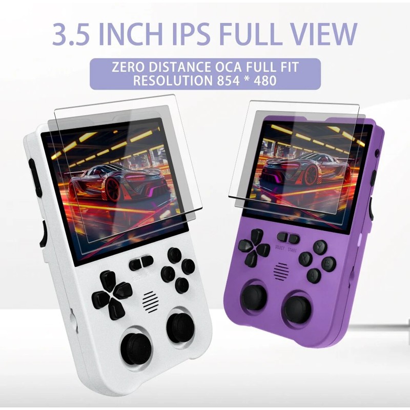 XU10 Handheld Game Console with Built-in 10,000 Games, 3.5-inch IPS