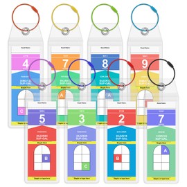 8PCS Cruise Luggage Tags, Clear Luggage Tag Suitable for All Royal Caribbean and Celebrity Cruise Ships, Reusable Luggage Tags Holder are Cruise Ship Essentials