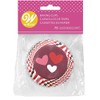 Wilton Modern Hearts Baking Cups, 75 Count