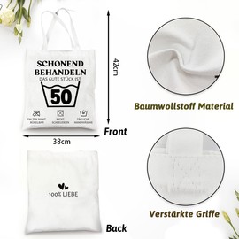 Gift for 60th Birthday Woman Cotton Bag, Funny Gift 60th Birthday Man Woman Fabric Bag Shopper Bag - Gentle Treat 60th Birthday Funny, d