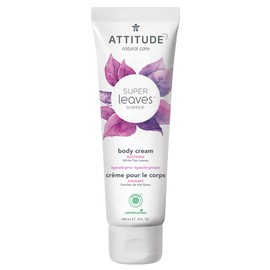 ATTITUDE Super Leaves Hypoallergenic Body Cream White Tea, Soothing, 8 Oz