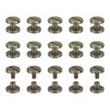 sourcing map 30Pack Brass Chicago Screws, 4x10mm Flat Head Screw
