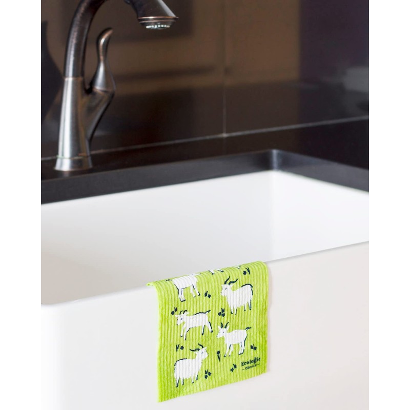 Now Designs Swedish Dishcloth, Set of Two, Goats