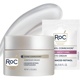 RoC Derm Correxion Neck Cream with Hyaluronic Acid and Advanced Retinol to visibly Tighten & Lift Horizontal Neck Lines, Facial Moisturiser to Contour Face, Neck and Jawline, 1.7oz