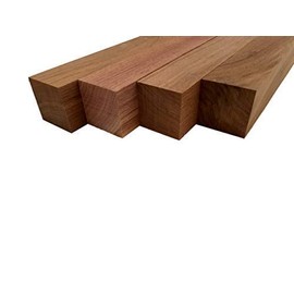 Barrington Hardwoods Black Walnut Turning Blank Squares - 1.5" x 1.5" (4 Pcs) (1.5" x 1.5" x 18")
