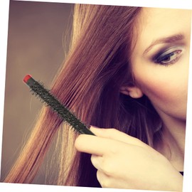 WOONEKY Small Wooden Hair Brush Set Styling Roll Hairbrushes for Blow Drying Gentle Scalp Care Lightweight Travel-friendly