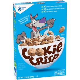 Cookie Crisp Cereal, Chocolate Chip Cookie Flavored, 11.25 oz