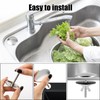 2 Pack 2 Inch Stainless Steel Kitchen Sink Hole Cover,Leakproof