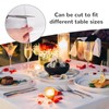 Zkaoai Tablecloth White, Pack of 4 Rectangular White Tablecloths, Waterproof