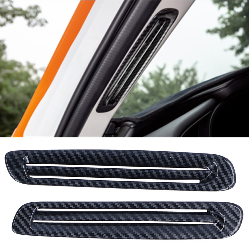 Front Upper Air Vent Trim Carbon Fiber Style Decor Replacement