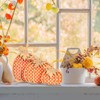 OLANRUN Fall Decor Set - 3-Piece Wooden Pumpkin Decor, Autumn