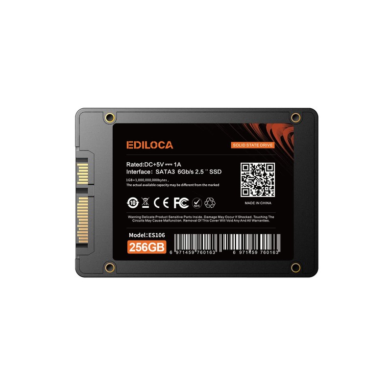 EDILOCA ES106 SSD 256GB 2.5" 7mm SATA3 6Gb/s 3D NAND