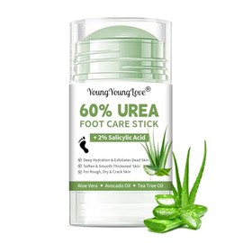 60% urea con 2% ácido salicílico para el cuidado de manos con aloe vera y árbol de té, crema de urea para pies secos agrietados, manos, talones, codos
