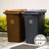 younikat 9 Square Rubbish Bin Stickers English for Waste Separation