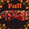 Elegant little tail Dog Collar with Bow - Autumn Dog