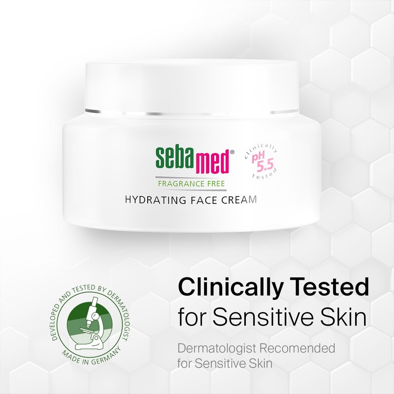 Sebamed Fragrance-Free Hydrating Face Cream Moisturizer pH 5.5 Dermatologist Recommended