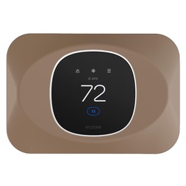 Wall Plate Cover Compatible with New 2025 Ecobee Smart Thermostat Essential, Practical Ecobee Thermostat Trim Kit, Programmable WiFi Thermostat Accessory (1, Mocha)