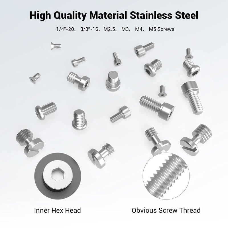 SMALLRIG Screwdriver Screws Set, Plate with 1/4"-20 3/8"-16 M2.5 M3