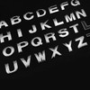 26 Pieces A-Z Alphabet DIY 3D Chrome Car Emblem Stickers,