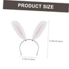 OATIPHO Plush Rabbit Ear Headband Cute Costume Headdress Prop for