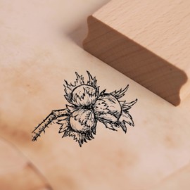 Motif Stamp Hazelnut Wooden Stamp Scrapbooking 38 x 28 mm