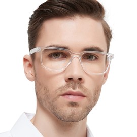 WEMOOTANTS Reading Glasses 3.0 for Men Blue Light Blocking Readers 1.00 1.25 1.50 1.75 2.00 2.25 2.50 2.75 3.00 3.50 4.00 Magnification Strength (Clear 300)
