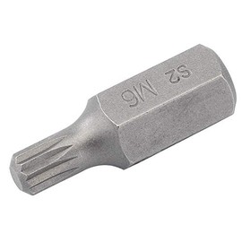 Draper 33340 Spline M6 Insert Bit for Mechanic’s Bit Sets, 30 mm Length