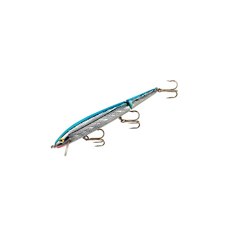 Rebel Lures J2003S Jointed Minnow, 7/16 oz, 4-1/2", Silver/Blue