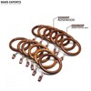 24 Wooden Curtain Rings with Clips – Fits 2.5 Inch