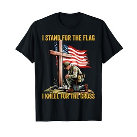 I Stand for the Flag Memorial Patriotic Veteran 4th of July T-Shirt