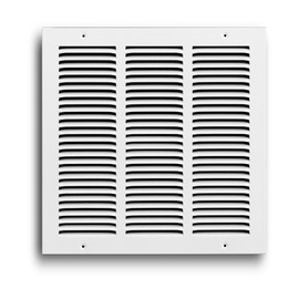 Truaire 170 12X12 Return Air Grille 12-Inch x 12-Inch Sidewall or Ceiling Return Air Grille, White