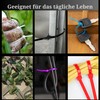 Pack of 100 Cable Ties, Cable Ties UV Resistant, Nylon,