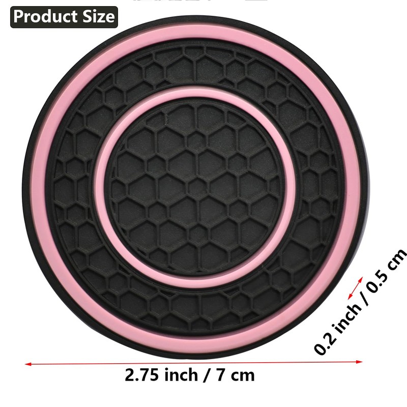 JUNAHAA Car Cup Coaster Universal Automotive Waterproof Non-Slip Cup Holders