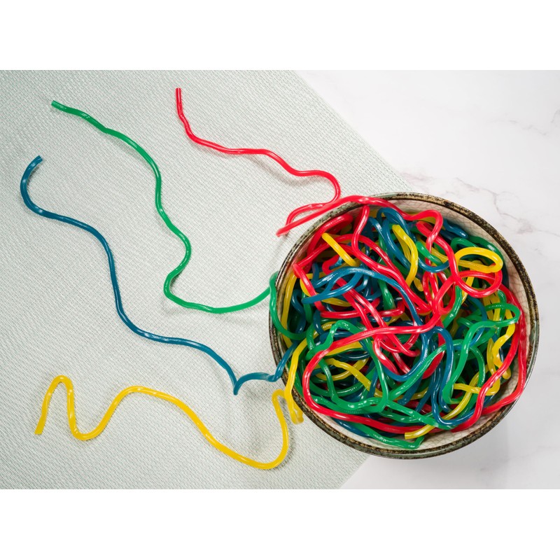 Smarty Stop Licorice Laces Gummy Candy (Rainbow, 2 Pound (Pack