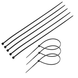 TERF® 20 Pcs Black Cable Ties 750mm (29.53'') X 7.6mm Premium Nylon Zip Ties Wraps Secure Self Locking Mechanism Plastic Tie for Home Office Garden Garage Workshop DIY