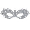 BeyondMasquerade Anastasia Inspired Lace Rhinestones Masquerade Mask (Silver)