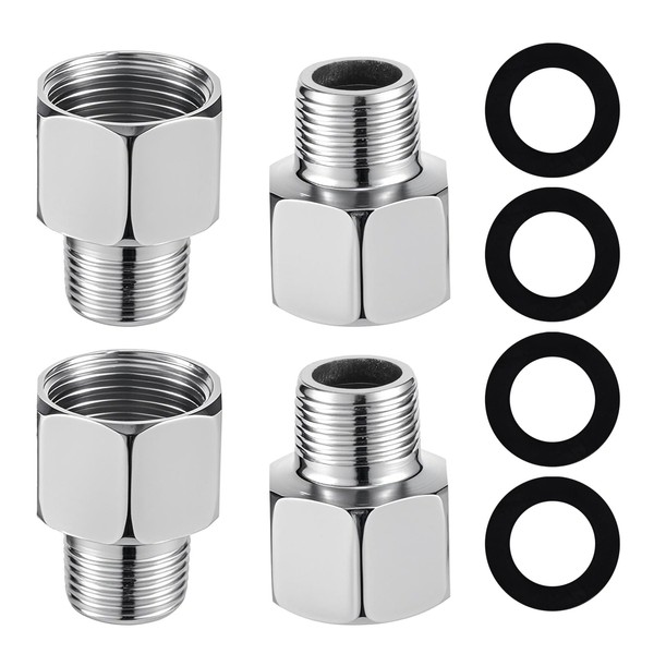 4PCS 1/2 to 3/8 Water Line Adapter for Kitchen Bathroom,