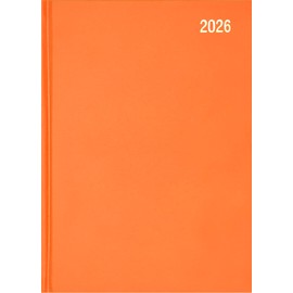 Star Note 2026 A5 Page a Day Diary Planner Daily Organiser - Orange