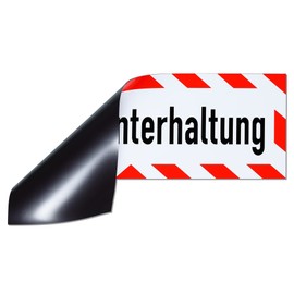 Magnetic Sign Street Entertainment | Magnetic Sign | Available in Three Sizes (65 x 20 cm)