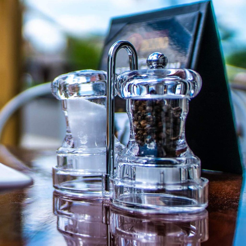 Chef Specialties Capstan Pepper Mill & Salt Shaker Set, Clear