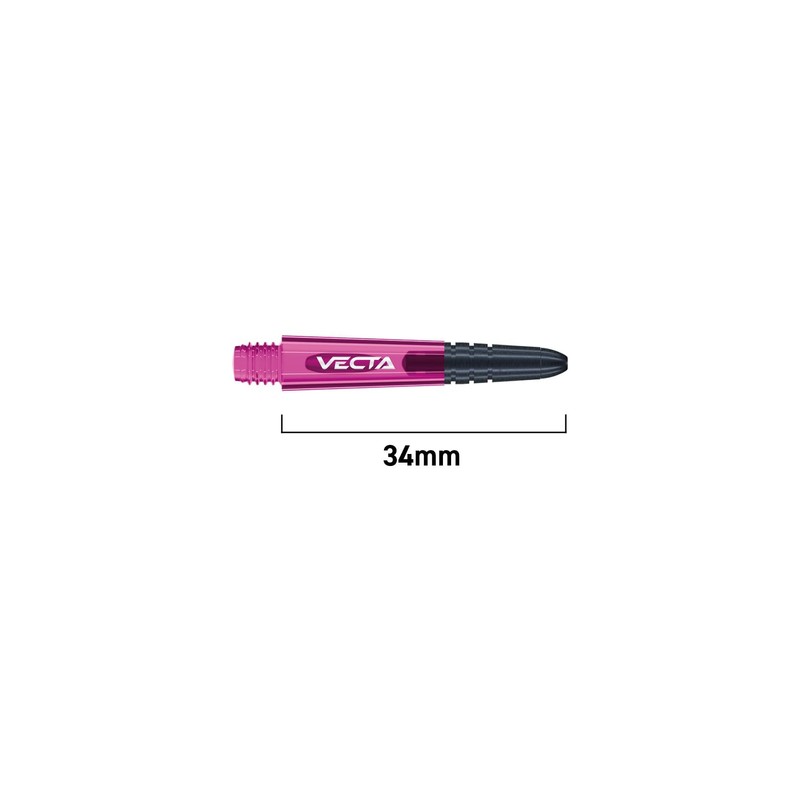 WINMAU Vecta Pink Short Dart Shafts (Stems) - 1 set