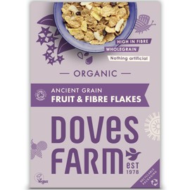 Doves Farm Gluten Free and Organic Fibre Flakes, 375 gram