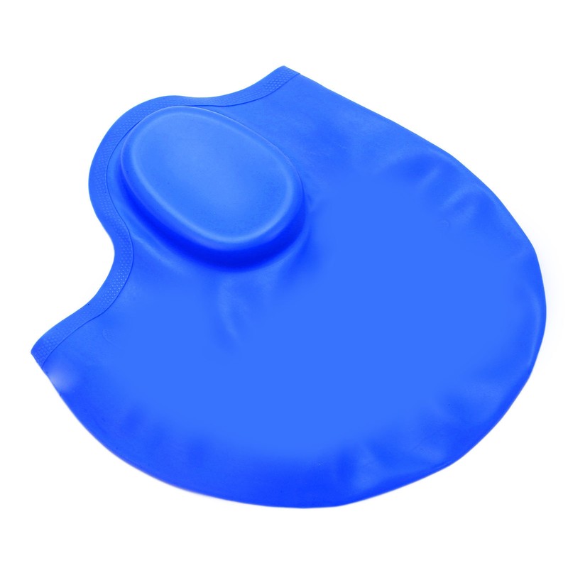 Waterproof Silicone Swimming Cap with Ear Protection 3D Strong Elasticity